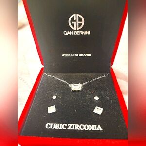 Giani Bernini Sterling Silver Necklace with Cubic Zirconia
